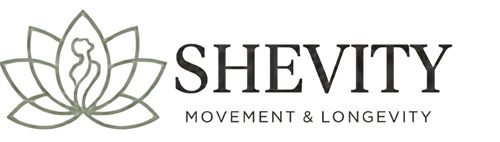 Shevity logo with a lotus flower and text on a white background